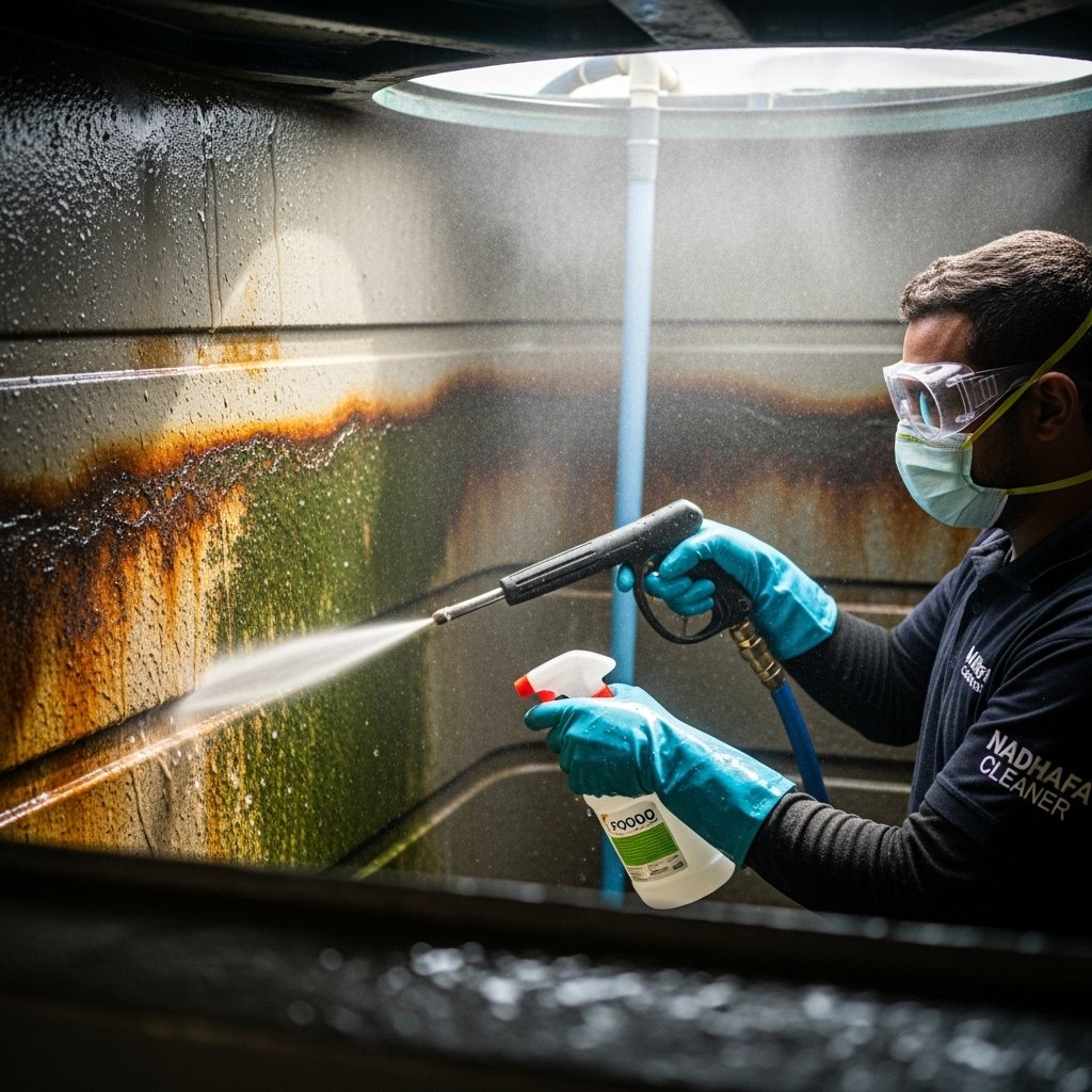 Water tank sanitization