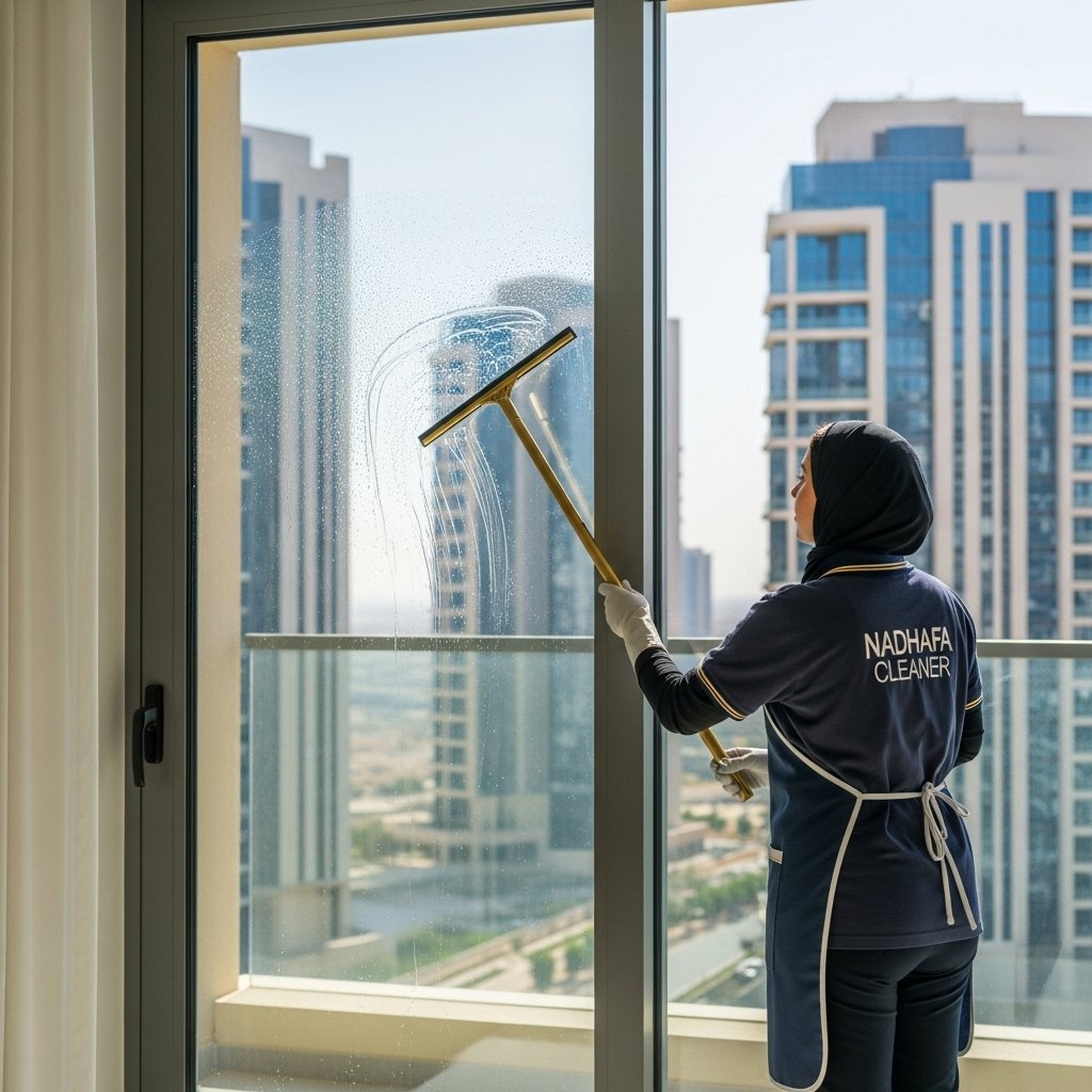 تنظيف النوافذ